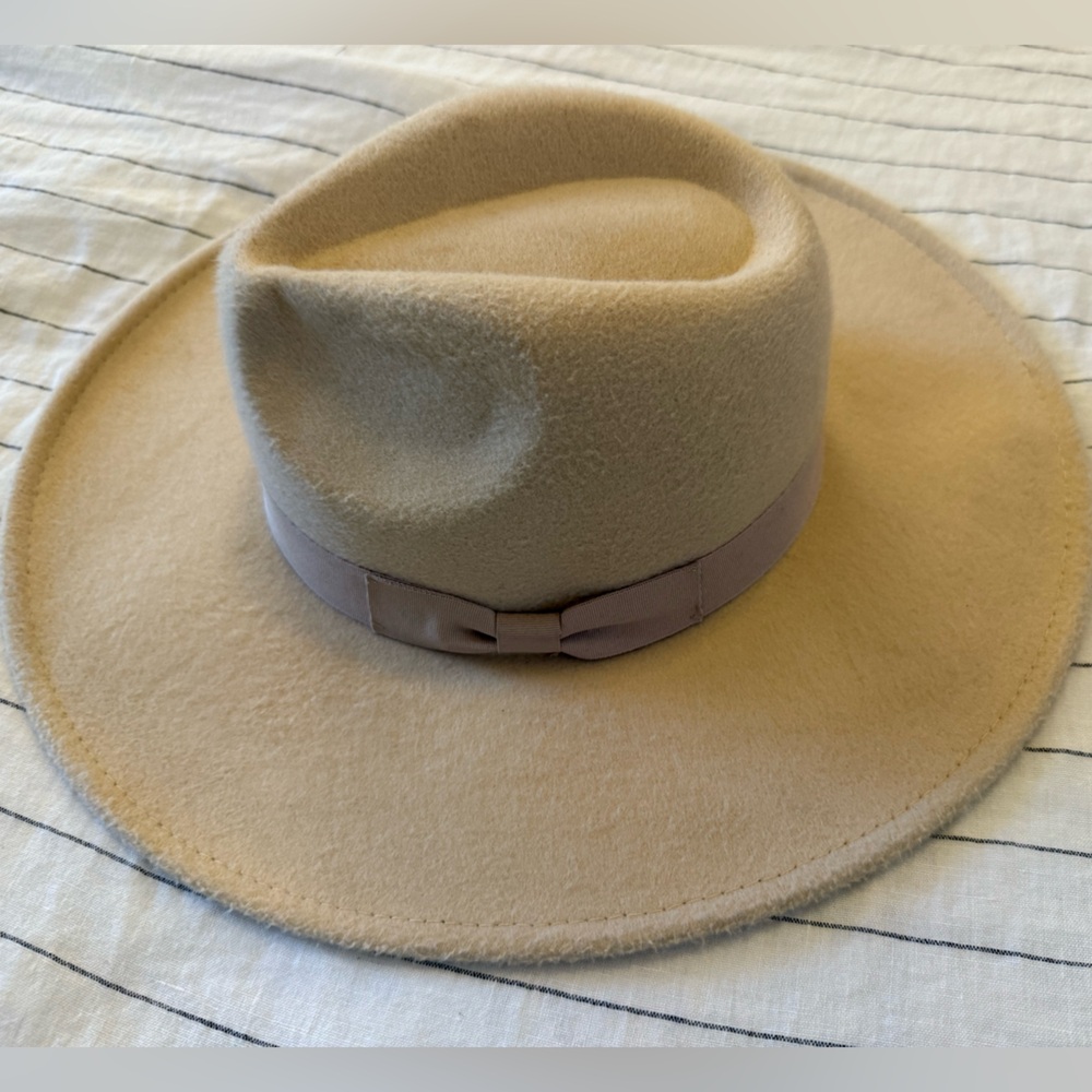 Lucca brushed felt Panama Hat in Ivory o/s